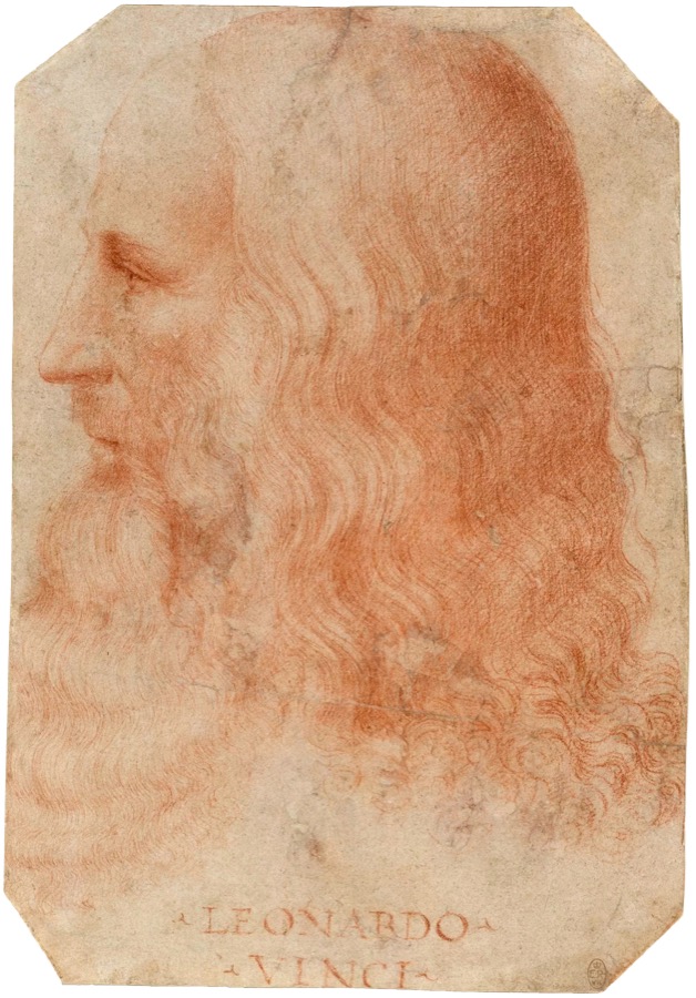 Portrait of Leonardo da Vinci by Francesco Melzi