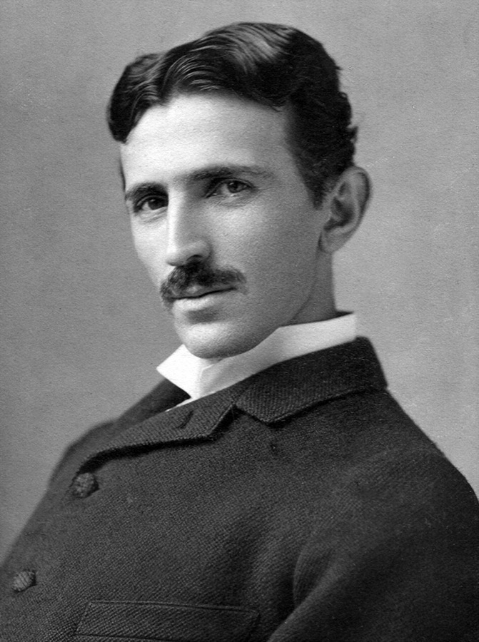 Portrait of Nikola Tesla, circa 1890