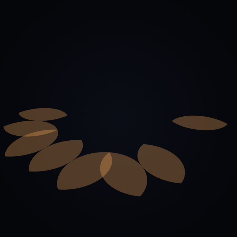 Scalar Flower poster — mandorlas, the almond-shaped vesica piscis doorways where circles overlap
